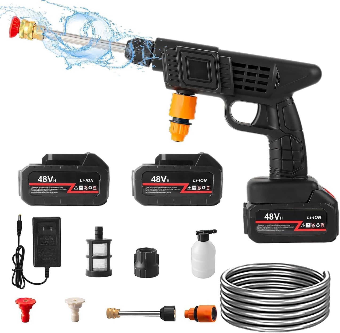 High Pressure Car Wash Water Gun Washer Self Priming Sustain