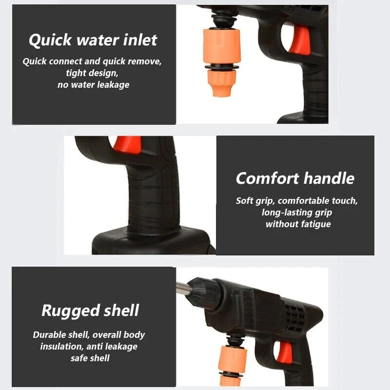 High Pressure Car Wash Water Gun Washer Self Priming Sustain
