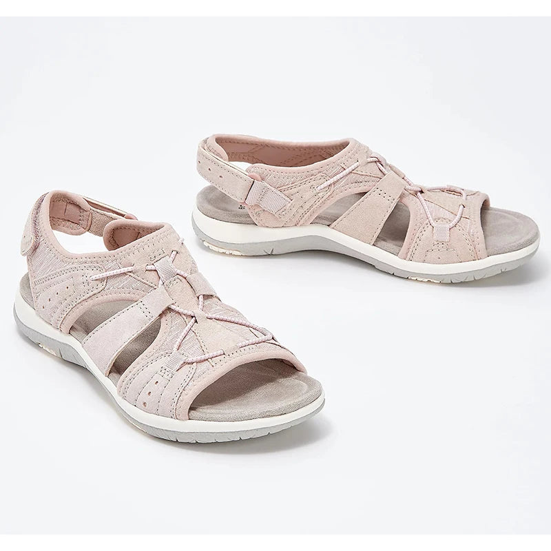 Summer Women Sandals Solid Color Hollow Out Casual Lady Sandalias Drawstring Adjustable Fashion Outdoor Beach Shoes Streetwear